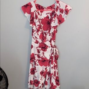 Free People Floral Wrap Dress